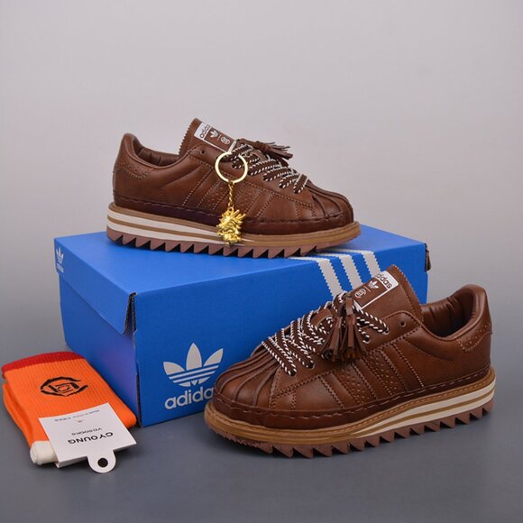Clot X Adidas Originals Superstar Sneakers Brown